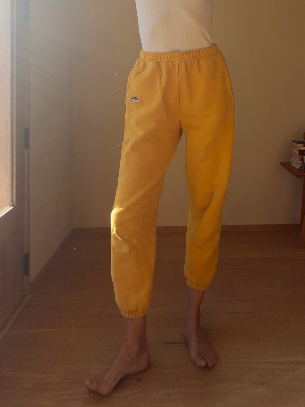 Fruit of the Loom Women's Mustard Yellow Track Joggers HOMME GIRLS